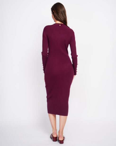 Bordeaux jurk Cecile