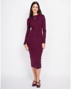 Cecile burgunderfarbenes Kleid