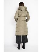 Lange Jacke in Khaki