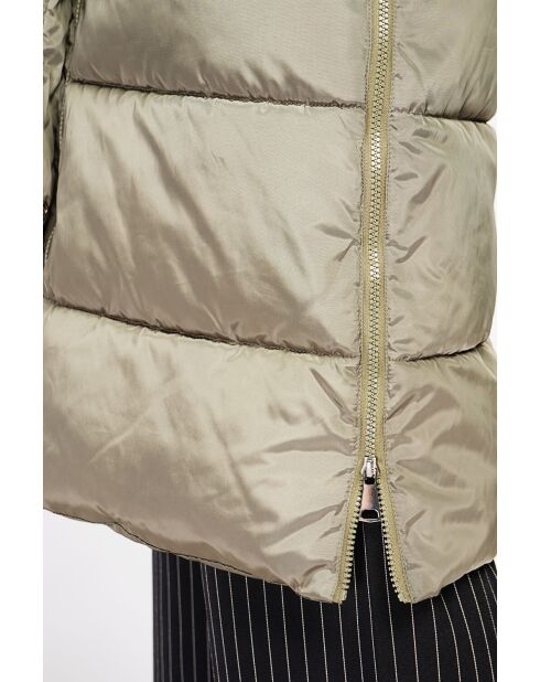 Lange Jacke in Khaki