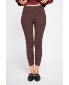 Leggins en mezcla de seda y café