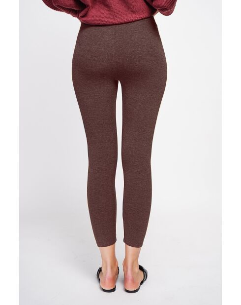 Leggins en mezcla de seda y café