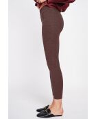 Leggins en mezcla de seda y café