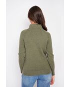 Jersey caqui de cuello alto