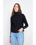 Jersey negro de cuello alto