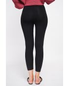 Leggins negros en mezcla de seda
