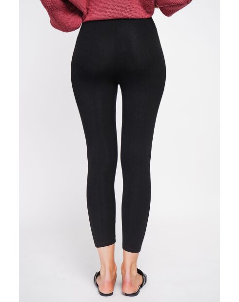 Zwarte legging van zijdemix