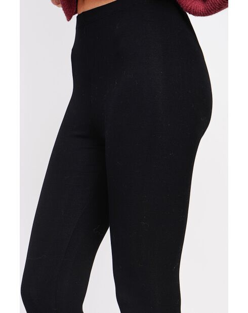 Leggins negros en mezcla de seda