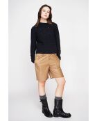 Maglia dolcevita doppiopetto nera