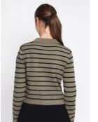Khakifarbene Strickjacke Audrey