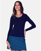 Envía una camiseta azul medianoche
