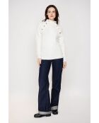 Jersey natural de cuello alto