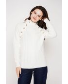 Jersey natural de cuello alto