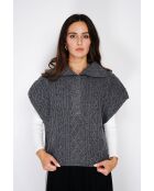 Großer Kapuzenpullover aus Wolf-Cashmere-Mischung