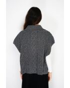 Großer Kapuzenpullover aus Wolf-Cashmere-Mischung