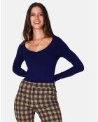 Camiseta Marilyne azul medianoche