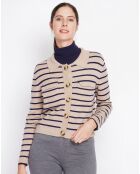Audrey Nougat-Strickjacke