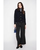 Gilet double col noir