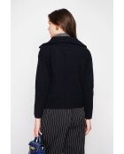 Gilet double col noir
