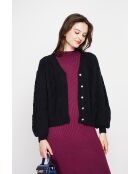 Gilet col v noir