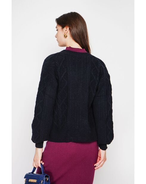 Gilet col v noir