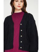 Gilet col v noir