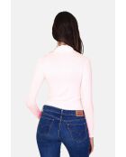 Camiseta interior en mezcla de seda rosa