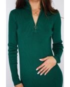 Abito Eliane Amazon verde in misto cashmere