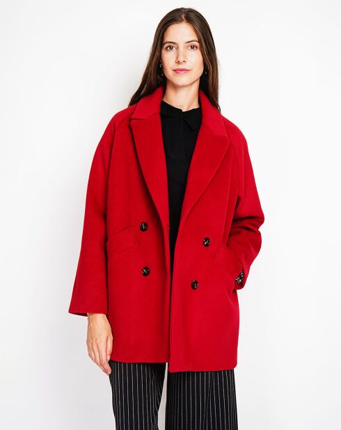 Manteau Sandra bordeaux
