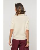 Pull en laine mélangée Wild beige