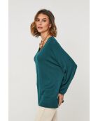 Pull en laine mélangée Windsor vert