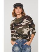 Pull Prisme imprimé camouflage