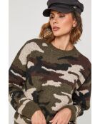 Pull Prisme imprimé camouflage