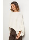 Pull en laine mélangée Tresor écru