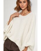 Pull en laine mélangée Tresor écru
