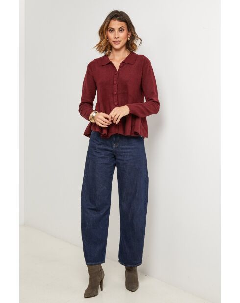 Pull Vega bordeaux