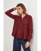Vega burgunderfarbener Pullover