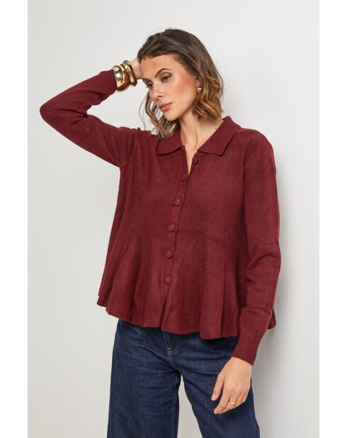 Pull Vega bordeaux