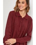 Vega burgunderfarbener Pullover