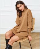 Robe en cachemire mélangé Halof beige