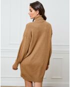 Robe en cachemire mélangé Halof beige