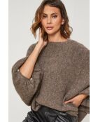 Pull en laine mélangée Tresor taupe