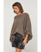 Pull en laine mélangée Tresor taupe