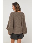 Pull en laine mélangée Tresor taupe