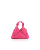 Sac à main en cuir Mini Didi fuchsia - 23 x 21 x 4,5 cm