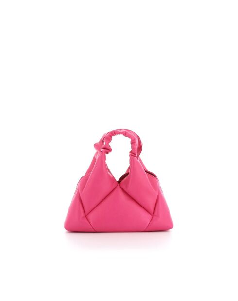Sac à main en cuir Mini Didi fuchsia - 23 x 21 x 4,5 cm