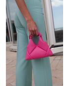 Sac à main en cuir Mini Didi fuchsia - 23 x 21 x 4,5 cm