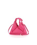 Sac à main en cuir Mini Didi fuchsia - 23 x 21 x 4,5 cm