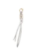 Taschenanhänger Silver Twist aus Leder