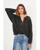 Schwarzer Urania-Pullover